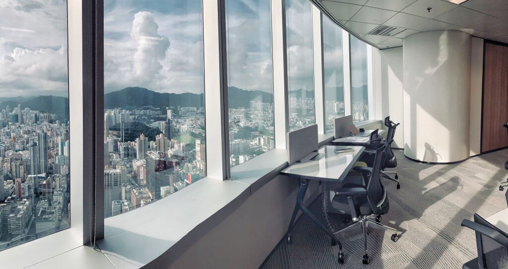 Office view in eaton club