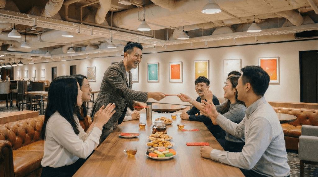 Eaton Club 會員社交空間新春佈置與開工儀式